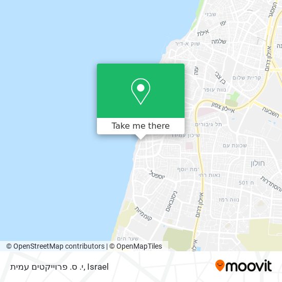 י. ס. פרוייקטים עמית map