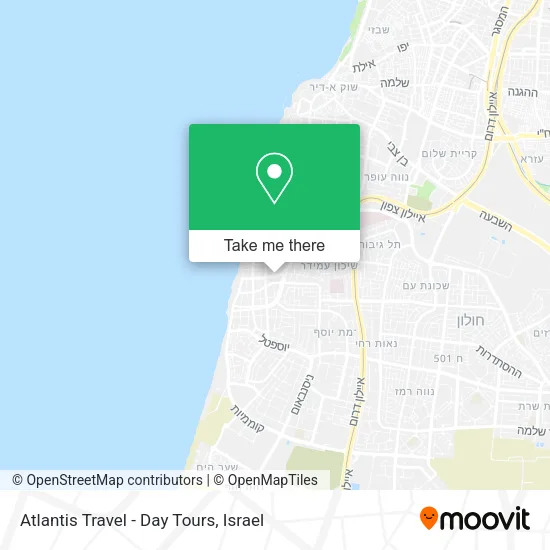 Карта Atlantis Travel - Day Tours