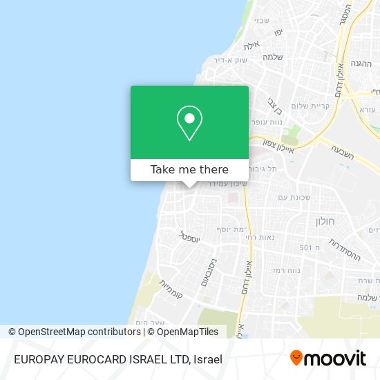 EUROPAY EUROCARD ISRAEL LTD map