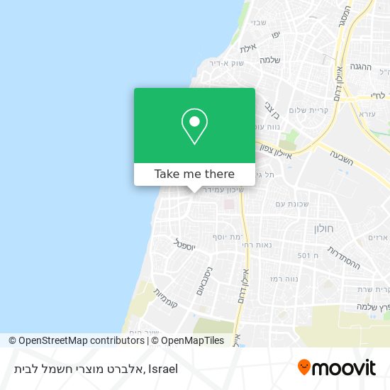 אלברט מוצרי חשמל לבית map