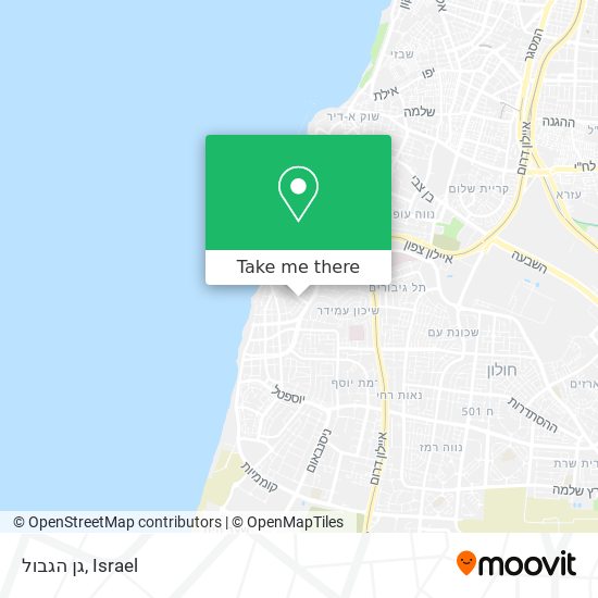 גן הגבול map