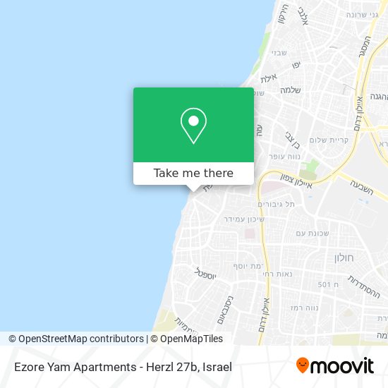 Ezore Yam Apartments - Herzl 27b map