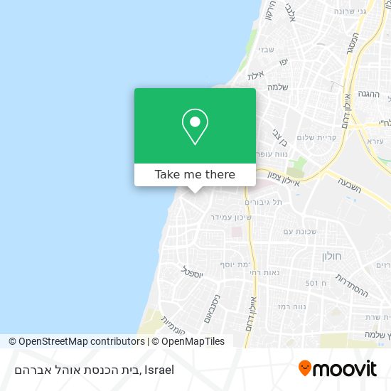 בית הכנסת אוהל אברהם map