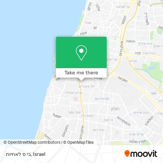 בי ס לאחיות map