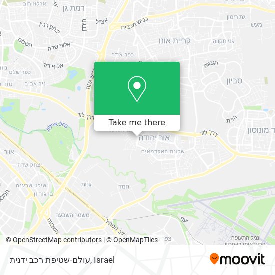 עולם-שטיפת רכב ידנית map