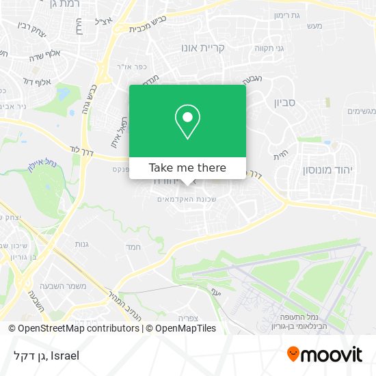 גן דקל map