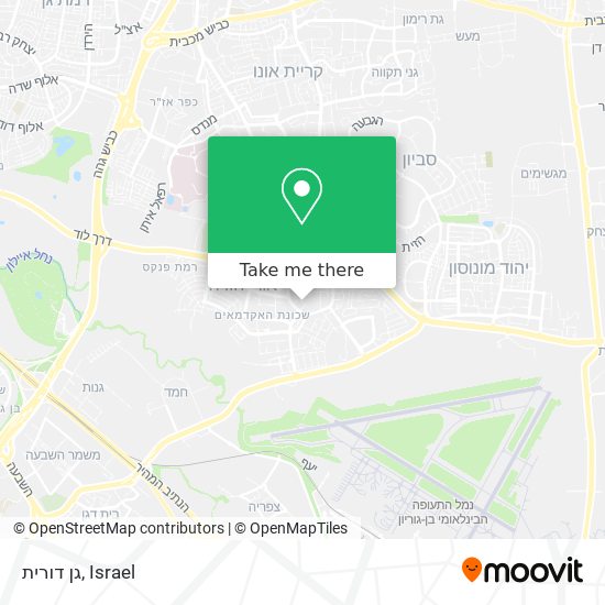 גן דורית map