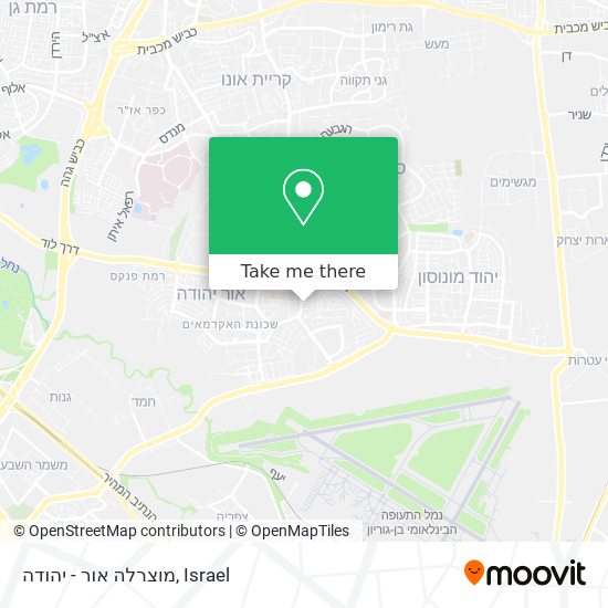 מוצרלה אור - יהודה map