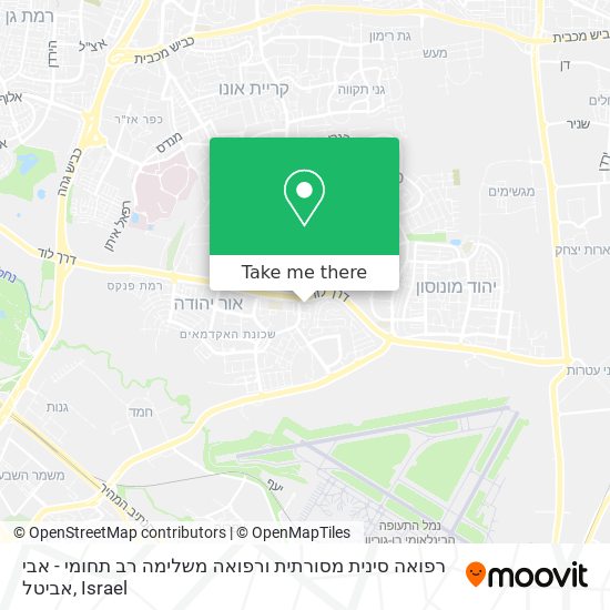 רפואה סינית מסורתית ורפואה משלימה רב תחומי - אבי אביטל map