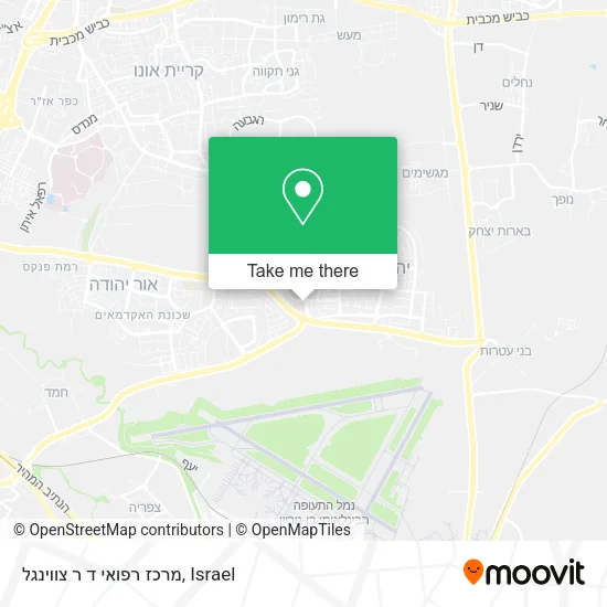 Карта מרכז רפואי ד ר צווינגל