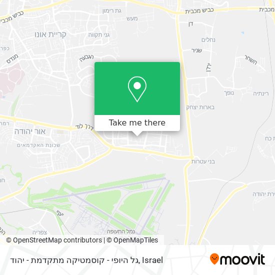 גל היופי - קוסמטיקה מתקדמת - יהוד map