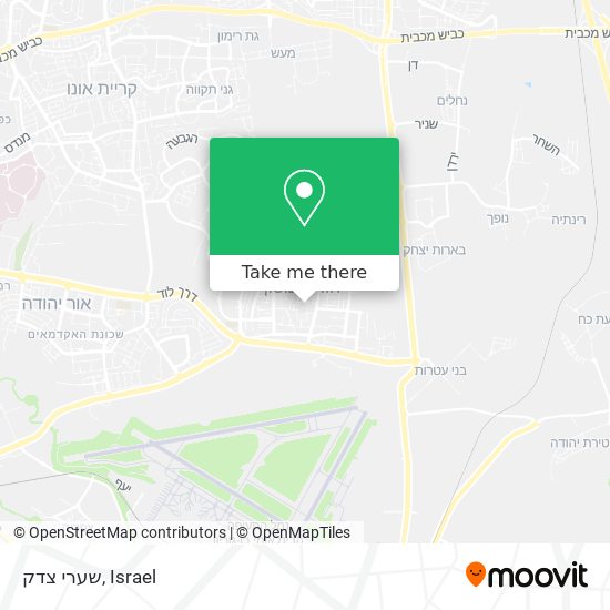 שערי צדק map