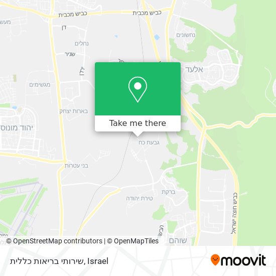 שירותי בריאות כללית map