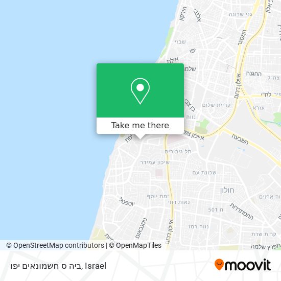 ביה ס חשמונאים יפו map