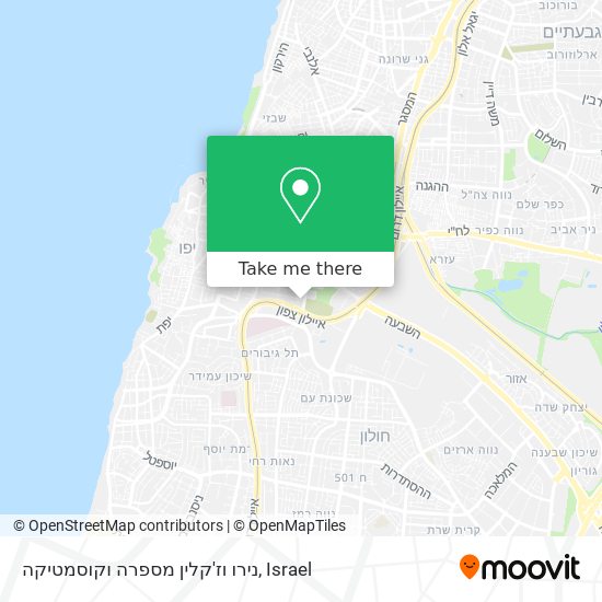 נירו וז'קלין מספרה וקוסמטיקה map