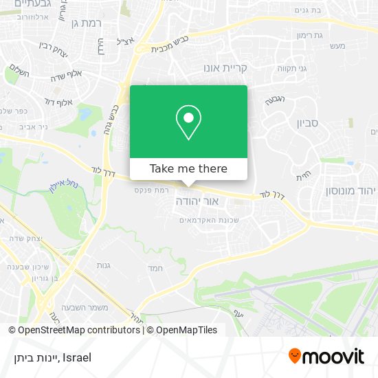 יינות ביתן map