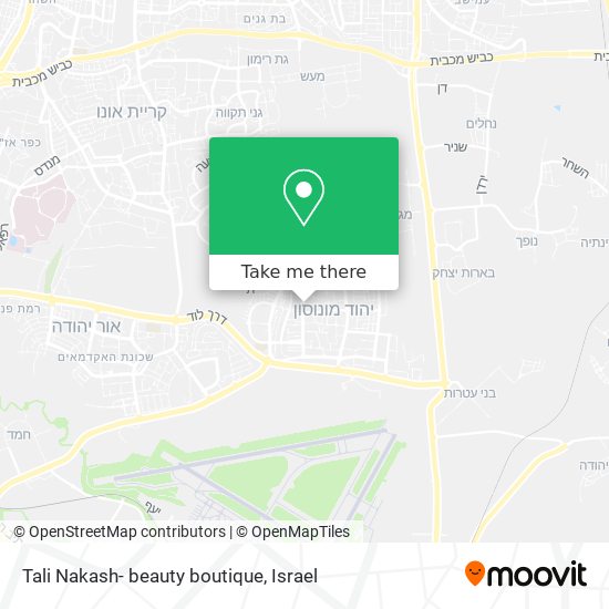 Карта Tali Nakash- beauty boutique