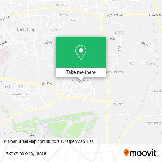 Карта בי ס נר ישראל