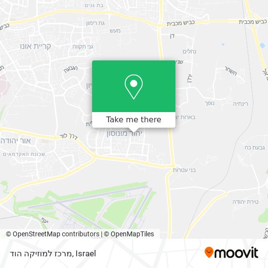 מרכז למוזיקה הוד map