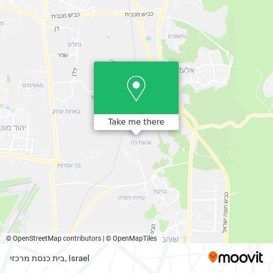 בית כנסת מרכזי map