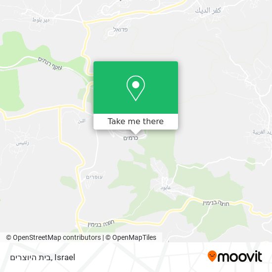 בית היוצרים map