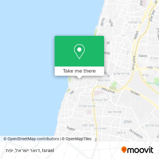 דואר ישראל, יפת map