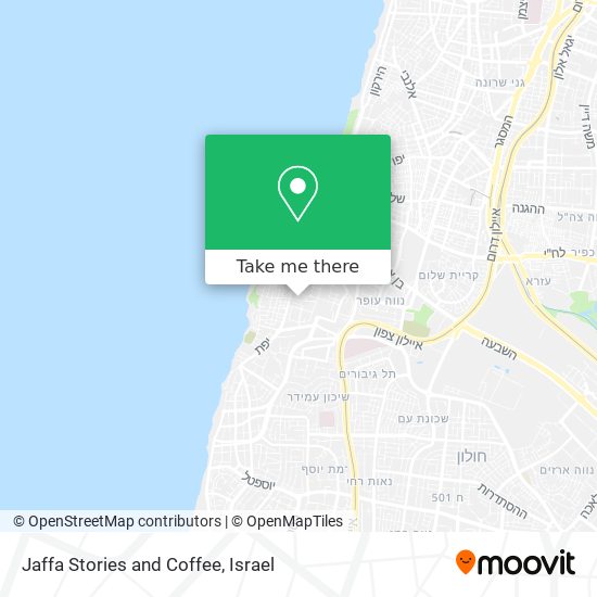 Jaffa Stories and Coffee map