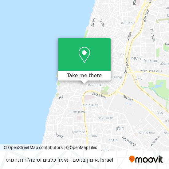 אימון בנועם - אימון כלבים וטיפול התנהגותי map