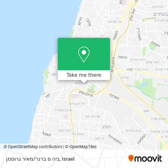 ביה ס ברנר/מאיר גרוסמן map