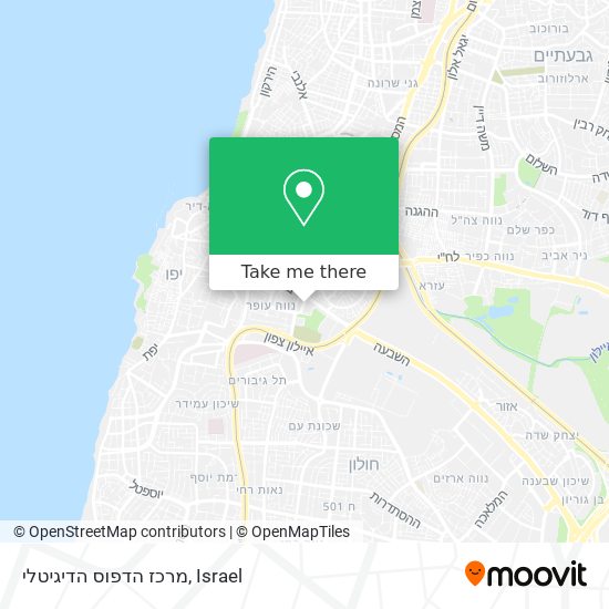 מרכז הדפוס הדיגיטלי map