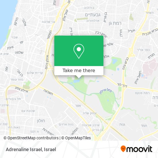 Adrenaline Israel map