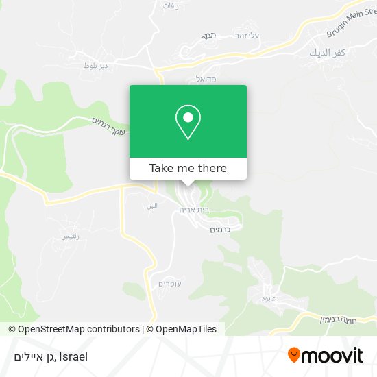 גן איילים map