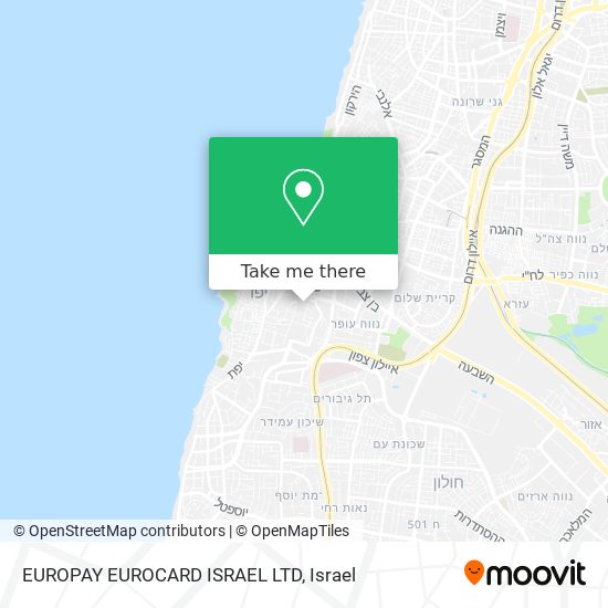 EUROPAY EUROCARD ISRAEL LTD map