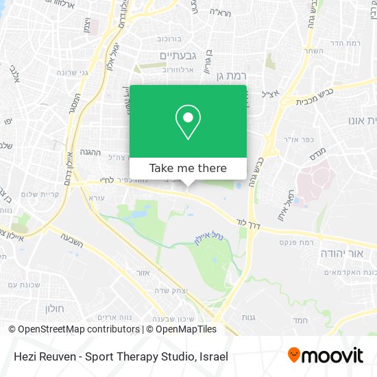 Карта Hezi Reuven - Sport Therapy Studio