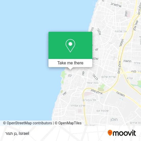 Карта גן תמר