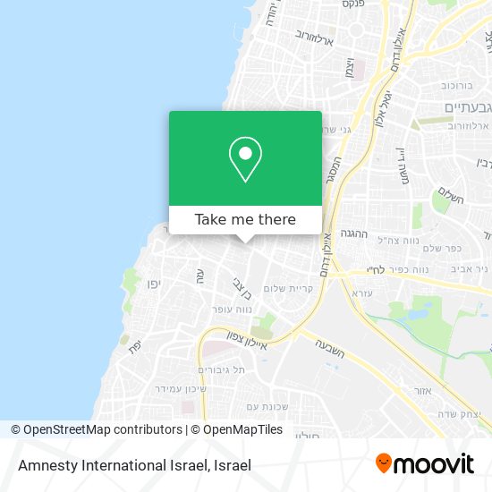 Карта Amnesty International Israel