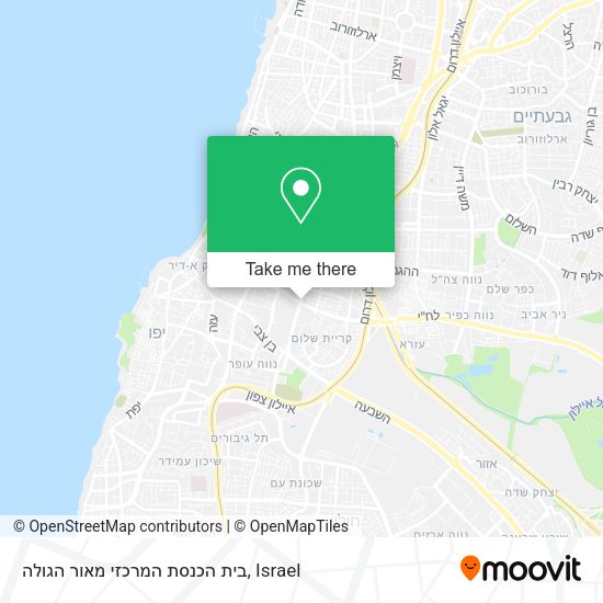 בית הכנסת המרכזי מאור הגולה map