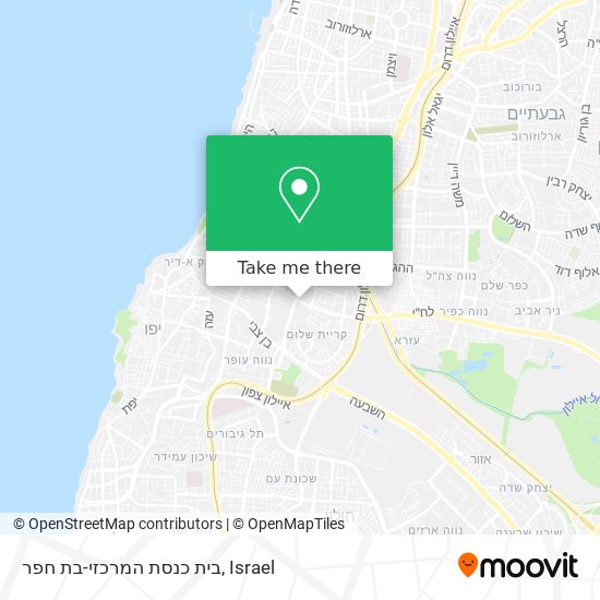בית כנסת המרכזי-בת חפר map