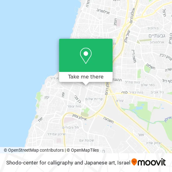 Карта Shodo-center for calligraphy and Japanese art