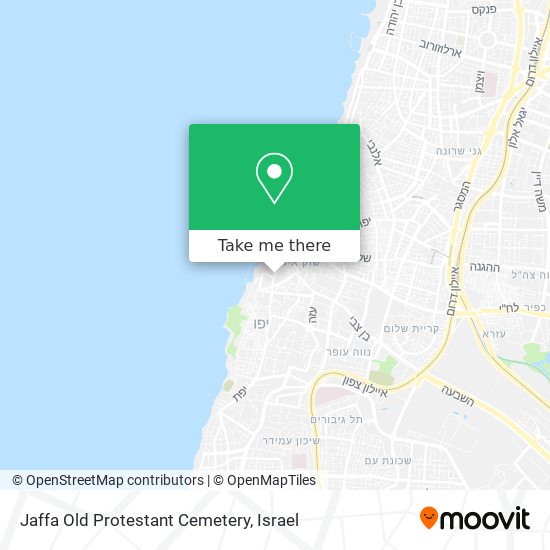 Jaffa Old Protestant Cemetery map