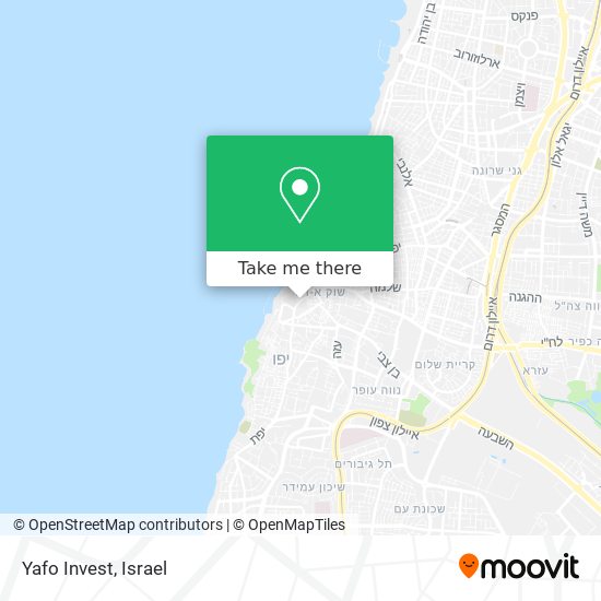 Карта Yafo Invest