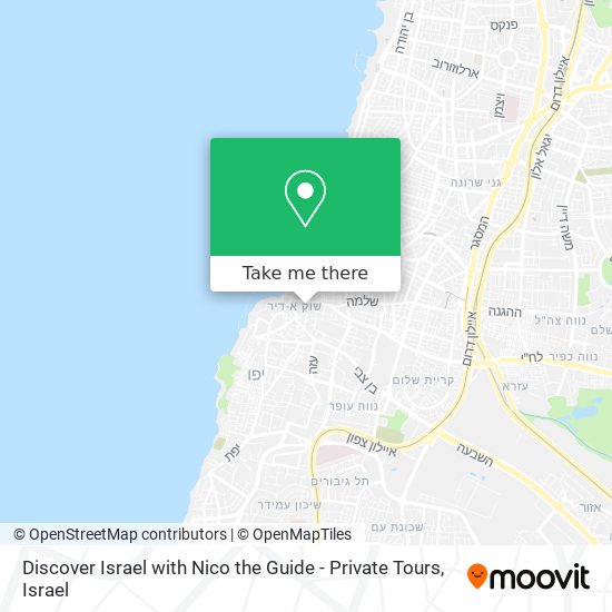 Discover Israel with Nico the Guide - Private Tours map