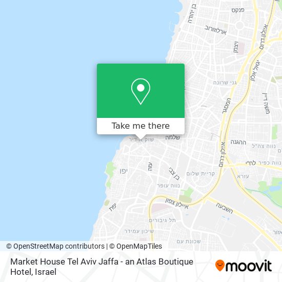 Market House Tel Aviv Jaffa - an Atlas Boutique Hotel map