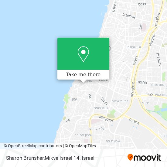 Карта Sharon Brunsher,Mikve Israel 14