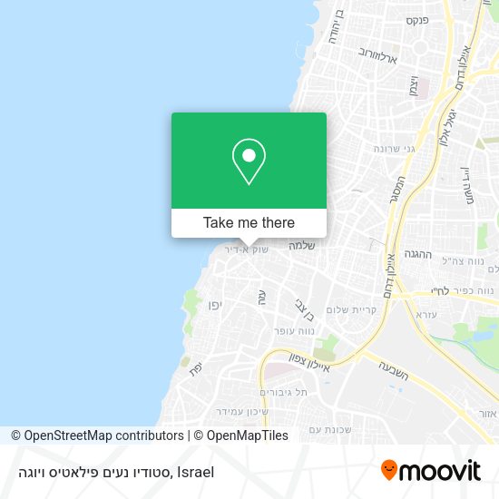 סטודיו נעים פילאטיס ויוגה map
