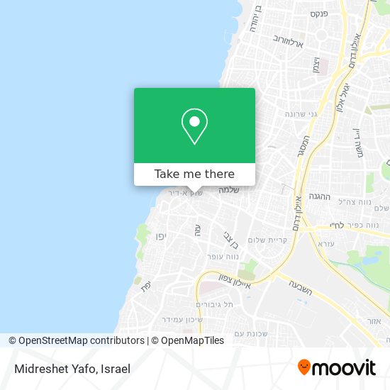 Midreshet Yafo map