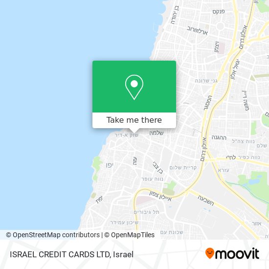 ISRAEL CREDIT CARDS LTD map