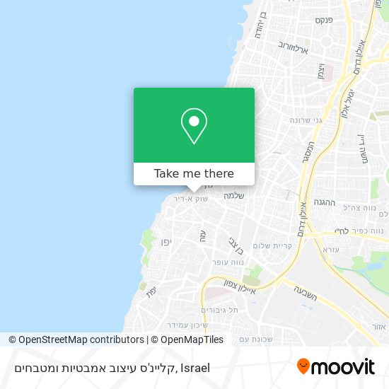 קליינ'ס עיצוב אמבטיות ומטבחים map