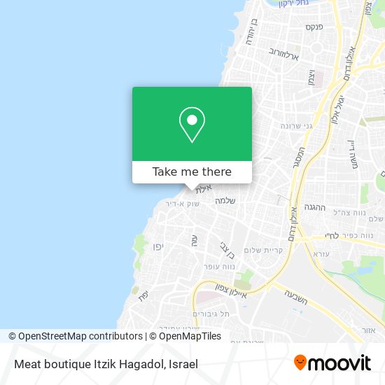 Meat boutique Itzik Hagadol map