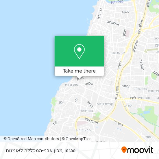 מכון אבני-המכללה לאומנות map